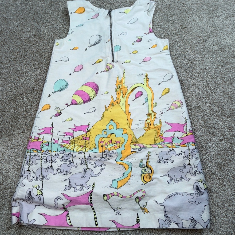 Dr Seuss Oh The Places Youll Go Dress Toddler Girls 3T - Picture 2 of 6